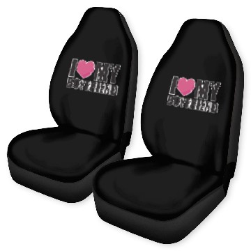 Discover I LOVE MY BOYFRIEND valentinesday couple Car Seat Covers