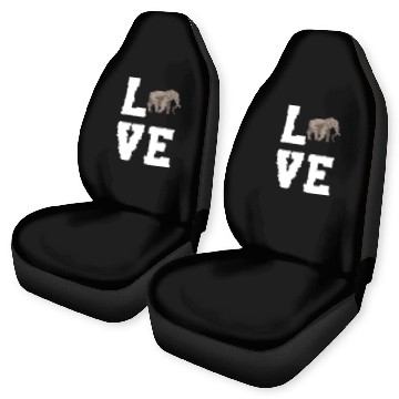 Discover Love Elephants Car Seat Covers
