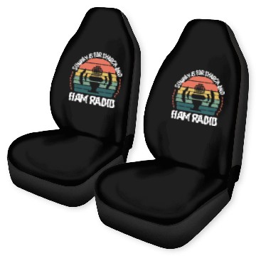 Discover Sunday is for church and Ham Radio Car Seat Covers