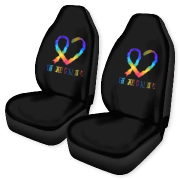 Discover Cancer Sucks In Every Color Fighter Fight Support Car Seat Covers