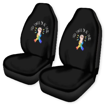 Discover Cancer Sucks In Every Color Fighter Fight Support Car Seat Covers