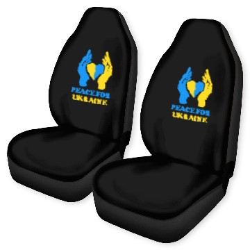 Discover Peace for Ukraine Car Seat Covers