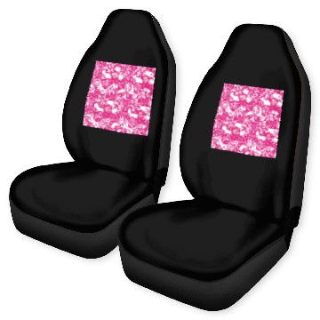 Discover Abstract Pink Winter Pattern Car Seat Covers