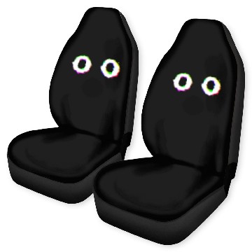 Discover Glitch Ghost Face Car Seat Covers