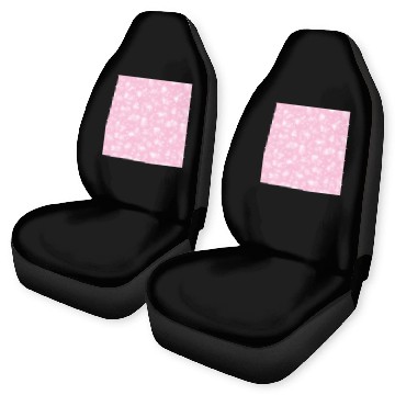 Discover Pink Snowflakes Pattern Car Seat Covers