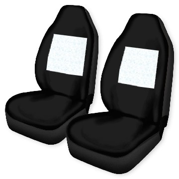 Discover Modern Snowflakes Pattern White Blue Car Seat Covers