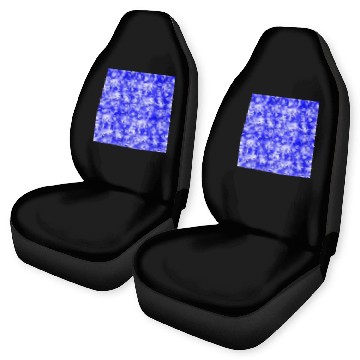 Discover Navy Blue White Snowflakes Pattern Car Seat Covers