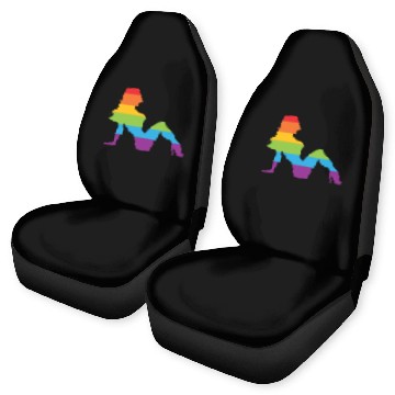 Discover Sexy Retro Mudflap Girl Lesbian Pride LGBT Car Seat Covers
