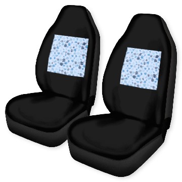 Discover Blue Snowflakes Pattern Car Seat Covers