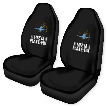 Discover Airline Pilot Aviation Themed Pun For a Corporate Car Seat Covers