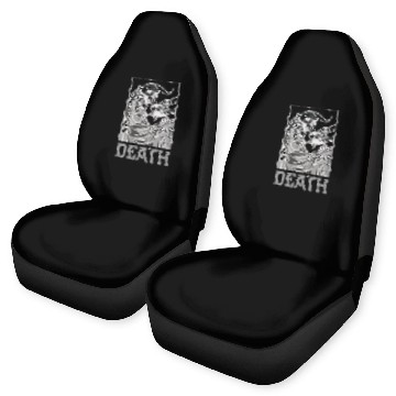 Discover Skeleton Bones Tarot Card Occult Death Gothic Car Seat Covers