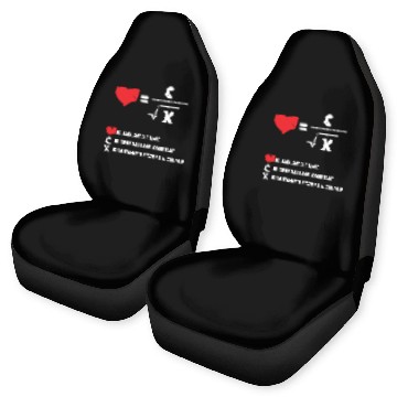 Discover amount of love math Car Seat Covers