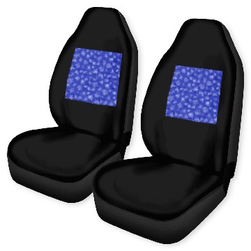 Discover Pretty Navy Blue Snowflakes Pattern Car Seat Covers