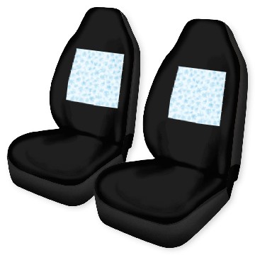 Discover Elegant Snowflakes Pattern White Blue Car Seat Covers