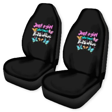 Discover Just A Girl Who Loves Butterflies Car Seat Covers