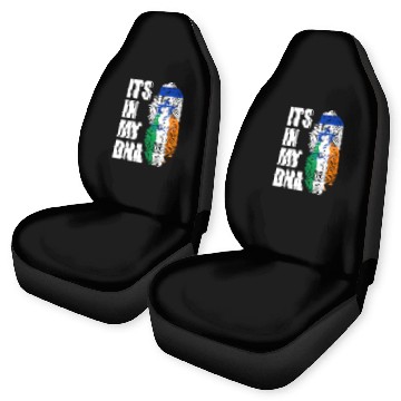 Discover Israel And Irish Mix Heritage DNA Flag Car Seat Covers