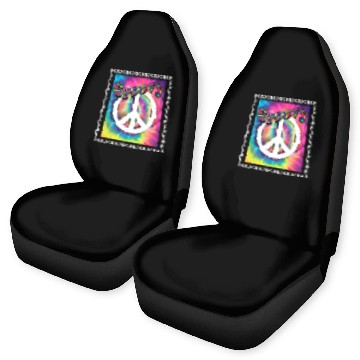 Discover Hippie Peace Groovy FlowerPower Boho Woodstock Car Seat Covers
