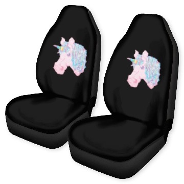 Discover kawaii rainbow unicorn Car Seat Covers
