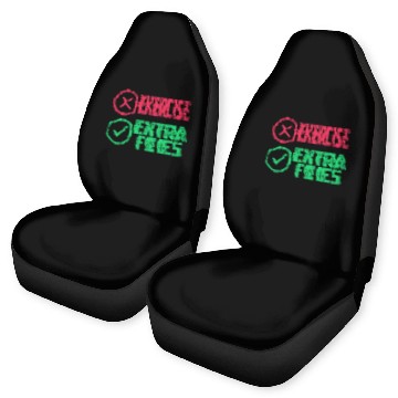 Discover Exercise Extra Fries Gym Chips Workout Car Seat Covers