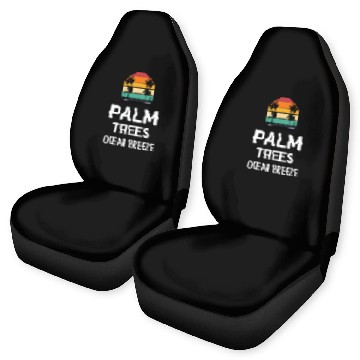 Discover Palm trees ocean breeze Car Seat Covers