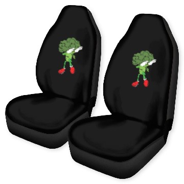 Discover Cute Funny Dancing Broccoli Veggie Lover Car Seat Covers