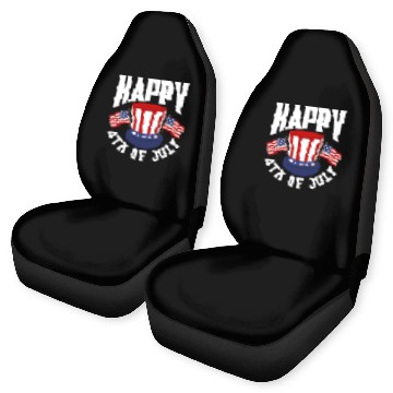 Discover Patriotic American America US Flag USA 4th July Car Seat Covers