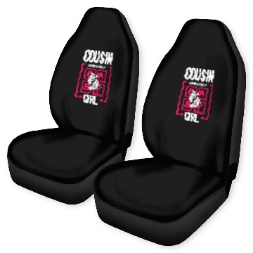 Discover Cousin Thinks It's a Girl Gender Reveal Funny Car Seat Covers