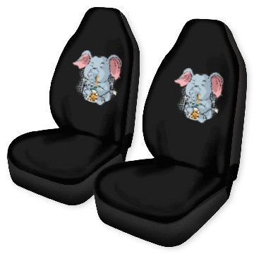 Discover Elephant Bubble Tea Zookeeper Gift Car Seat Covers