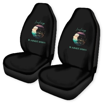 Discover Magic Spiritual Desert Moon Water Lily Car Seat Covers