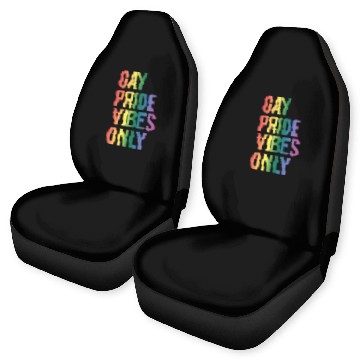 Discover Gay Pride Vibes Only LGBT Community Rainbow Pride Car Seat Covers