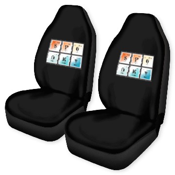 Discover Spooky | Periodic Table of Elements Car Seat Covers