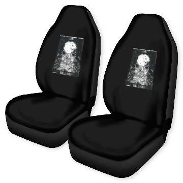 Discover Tarot Card Crescent Moon And Cat Spooky Witch Occu Car Seat Covers