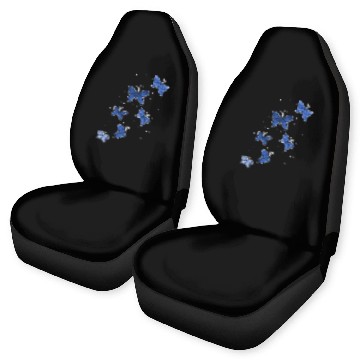 Discover Blue Butterflies Garden Women Butterfly Car Seat Covers