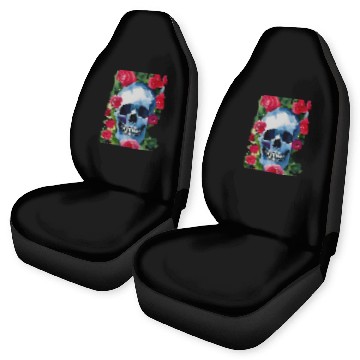 Discover Skull and Roses - Garden Of Roses Car Seat Covers