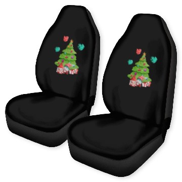 Discover christmas is love, gnomes, christmas tree, love Car Seat Covers