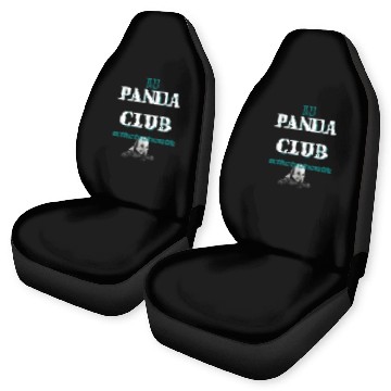 Discover 2023 panda club green Car Seat Covers