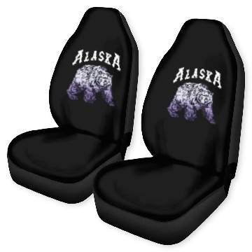 Discover Alaska Gift USA Natur Bär Denali Grizzly Wald Car Seat Covers