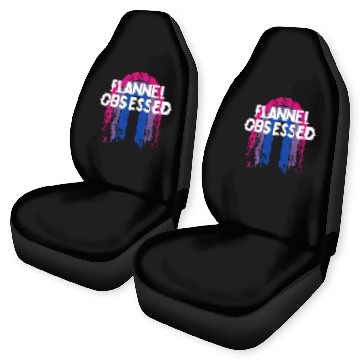 Discover Flannel Obsessed Bisexual LGBTQ Bi Pride Outfit Car Seat Covers