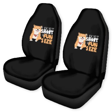 Discover I Am Not Short I'm Fun Size Shiba Inu Japanese Dog Car Seat Covers