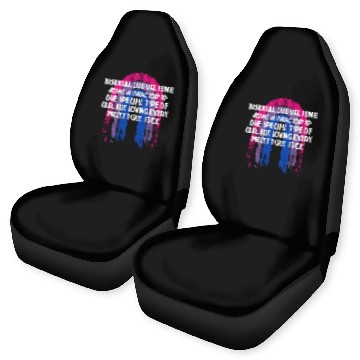 Discover Bisexual is Being Attracted Bi LGBTQ Bi Pride Car Seat Covers