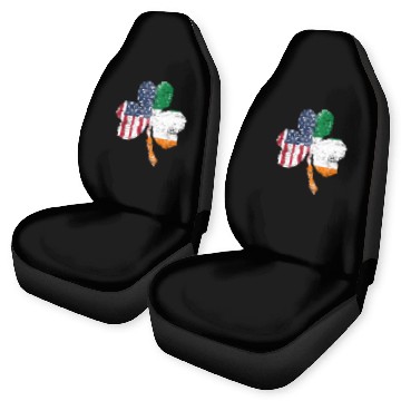 Discover Shamrock Usa Flag Irish Ireland Car Seat Covers