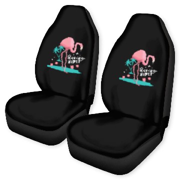 Discover Pink Flamingo Whisperer Animal Wading Bird Lover Car Seat Covers