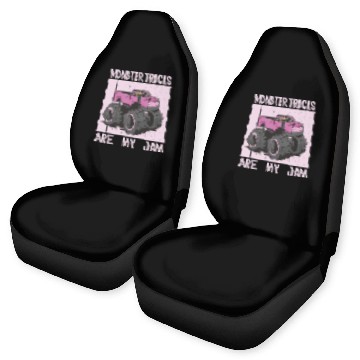Discover Monster Trucks Are My Jam Vintage Retro Car Seat Covers