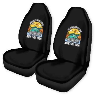 Discover Monster Trucks Are My Jam Vintage Retro Car Seat Covers