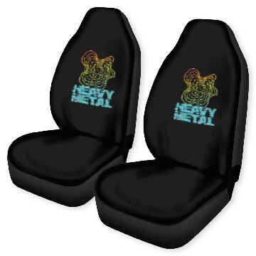 Discover Heavy Metal Frequency Rocking Metal Fan Hard rock Car Seat Covers