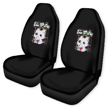 Discover Demiromantic Pride Kawaii Cat Strawberry Milk Car Seat Covers