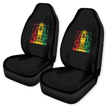 Discover Rastafari Car Seat Covers, Rasta Lion Of Judah Rastafarian