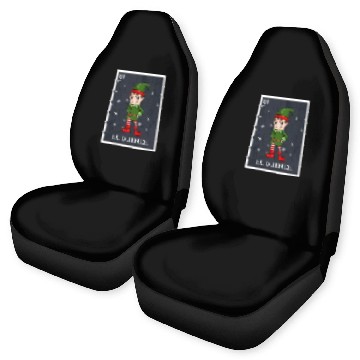 Discover El Duende The Elf Card Mexican Lottery Christmas Car Seat Covers