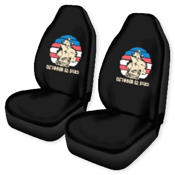 Discover Columbus Day 1492 Car Seat Covers