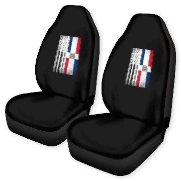 Discover Dominican Republic Design for Dominican Americans Car Seat Covers